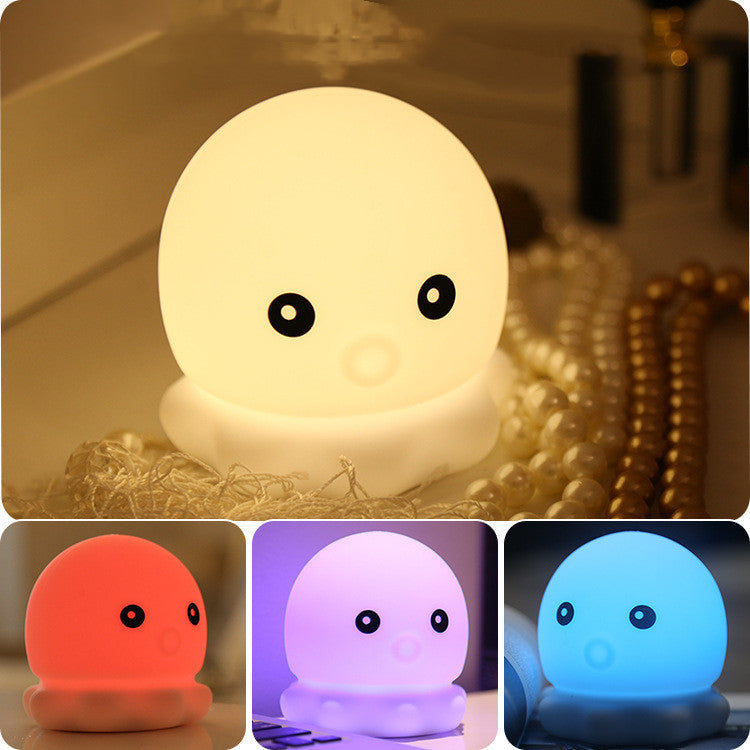 Creative Gift Giving Led Colorful Octopus Silicone Pat