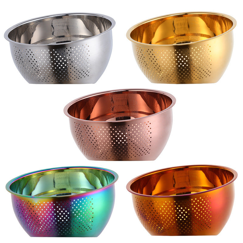 Stainless steel rice sieve