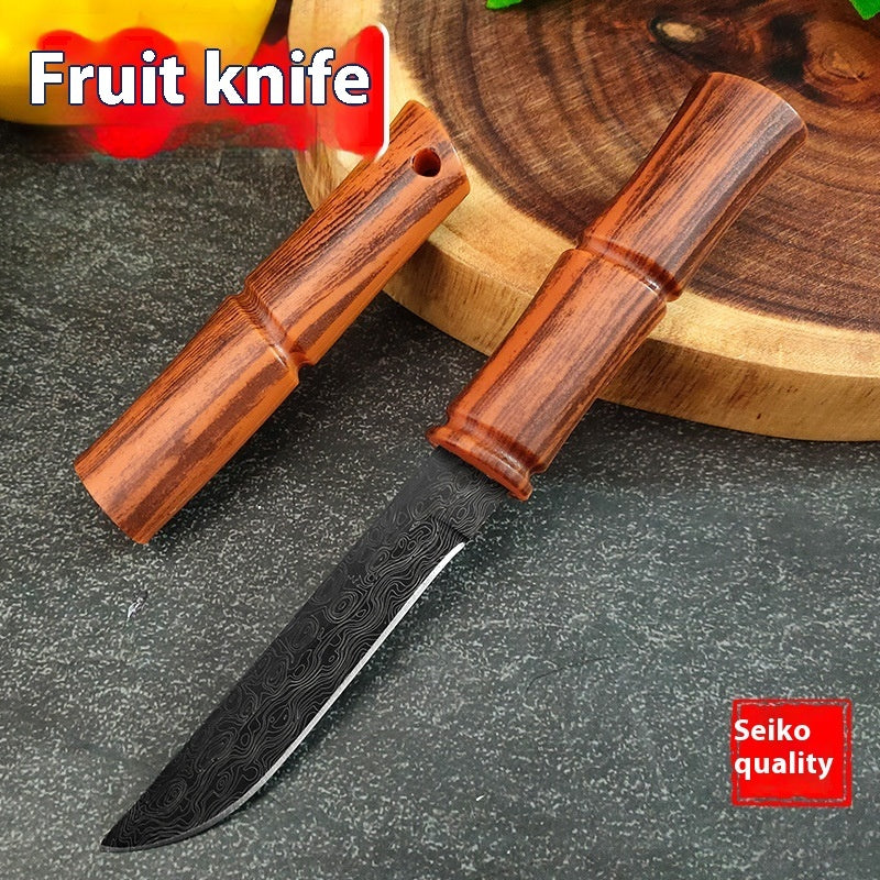 Bamboo Fruit Portable Outdoor Camping Handle Knife