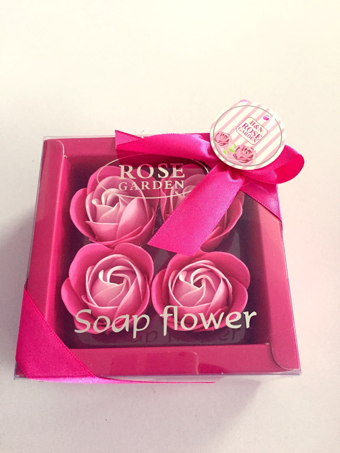 4 Rose Soap Flowers Gift Box For Valentine's Day