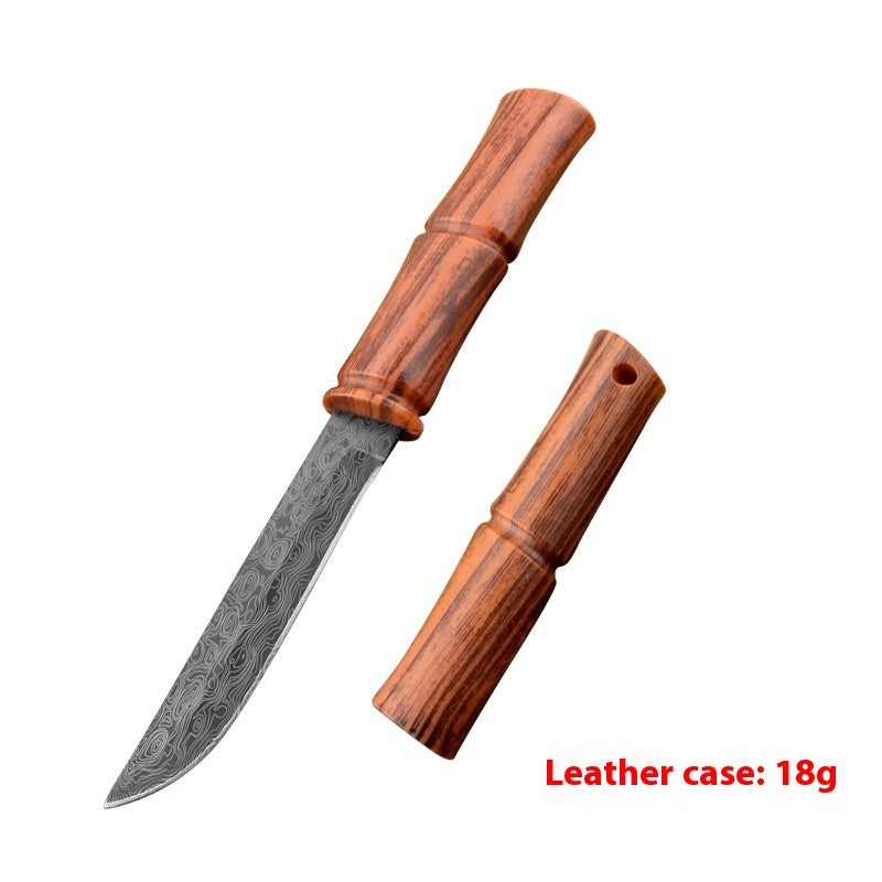 Bamboo Fruit Portable Outdoor Camping Handle Knife